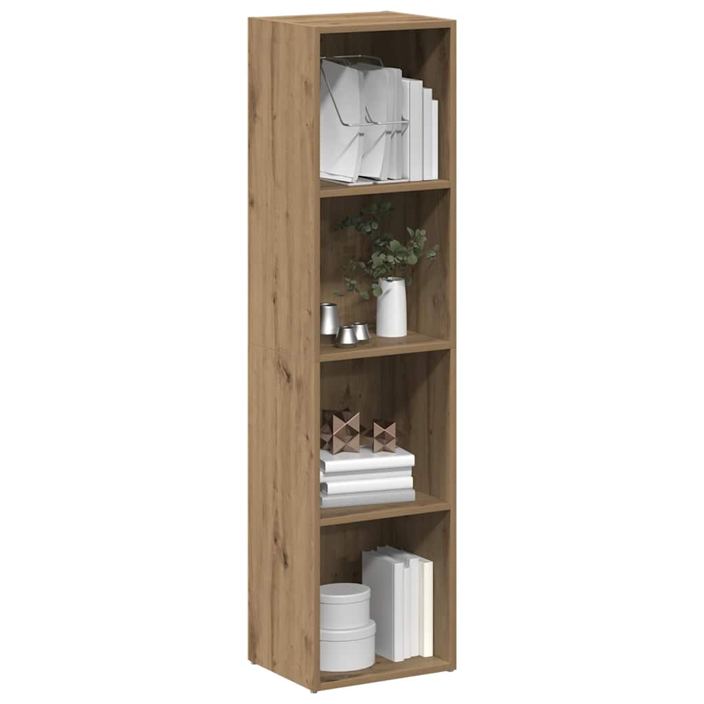 Book Cabinet Artisan Oak 36x30x143 cm Engineered Wood