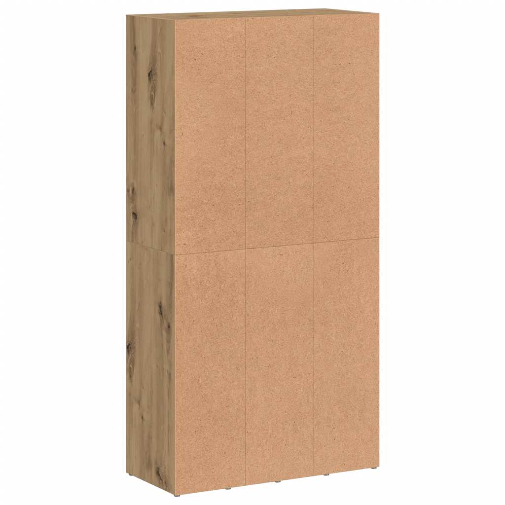 Book Cabinet Artisan Oak 66x30x130 cm Engineered Wood