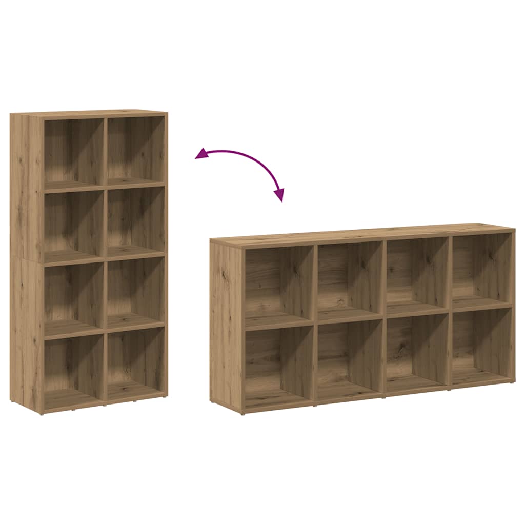 Book Cabinet Artisan Oak 66x30x130 cm Engineered Wood