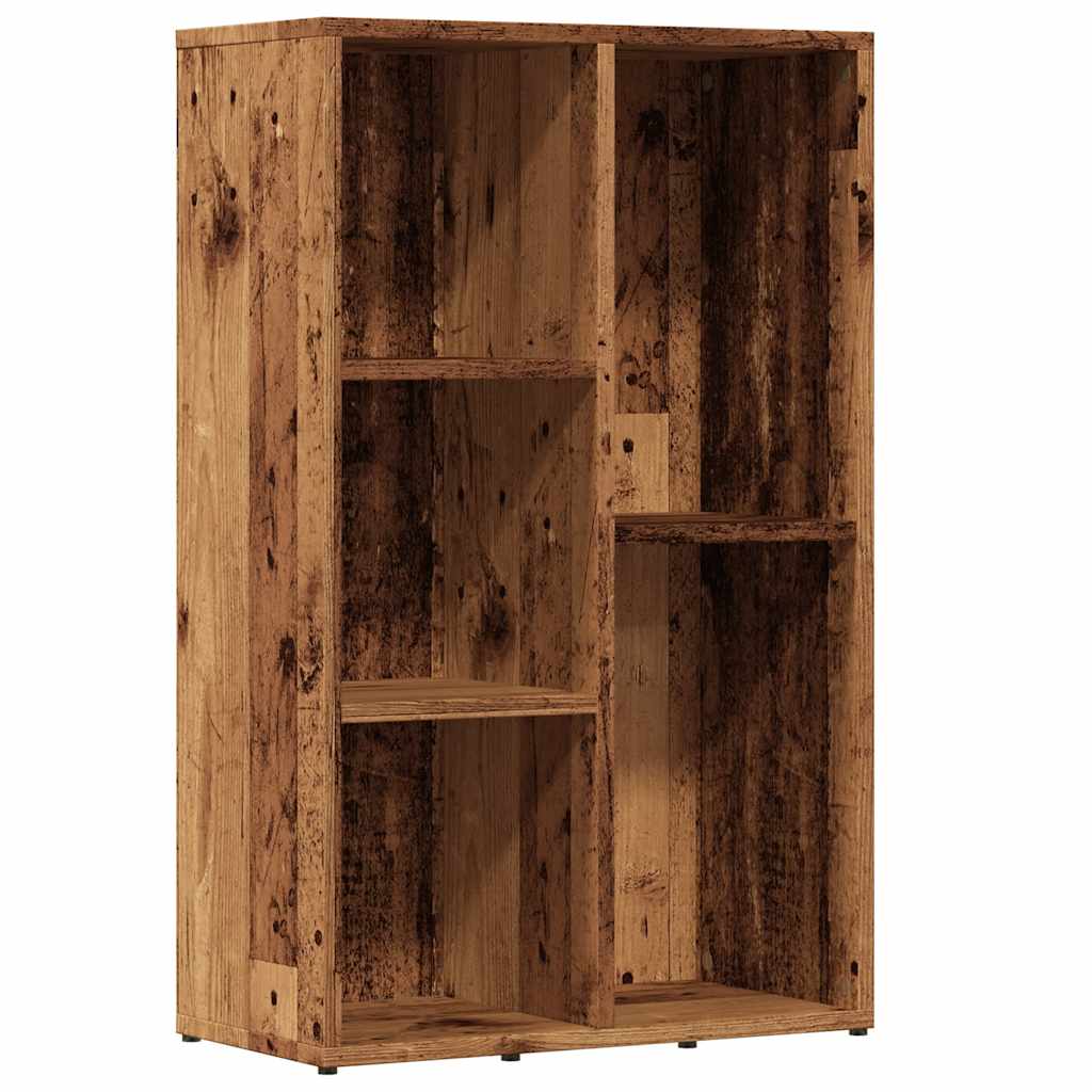 Book Cabinet Old Wood 50x25x80 cm Engineered Wood