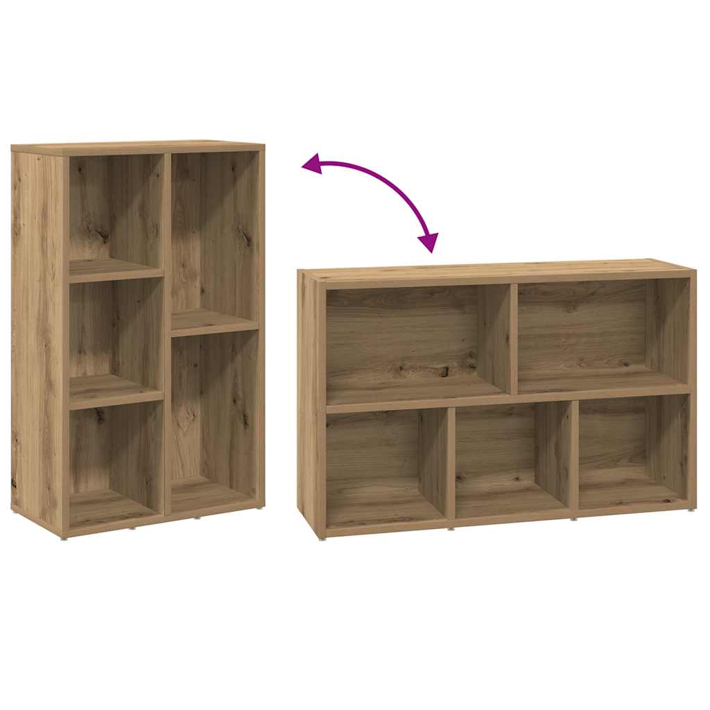 Book Cabinet Artisan Oak 50x25x80 cm Engineered Wood