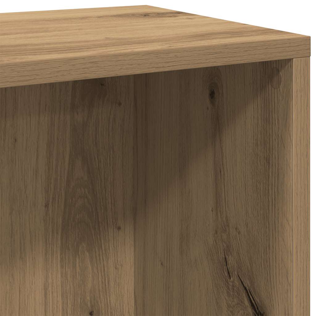 Book Cabinet Artisan Oak 50x25x80 cm Engineered Wood