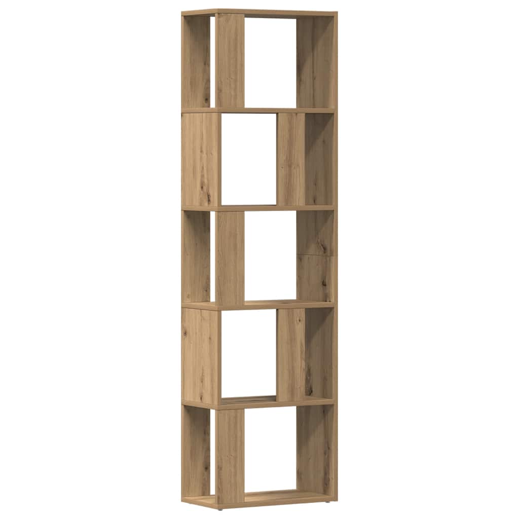 Book Cabinet Artisan Oak 45x24x159 cm Engineered Wood