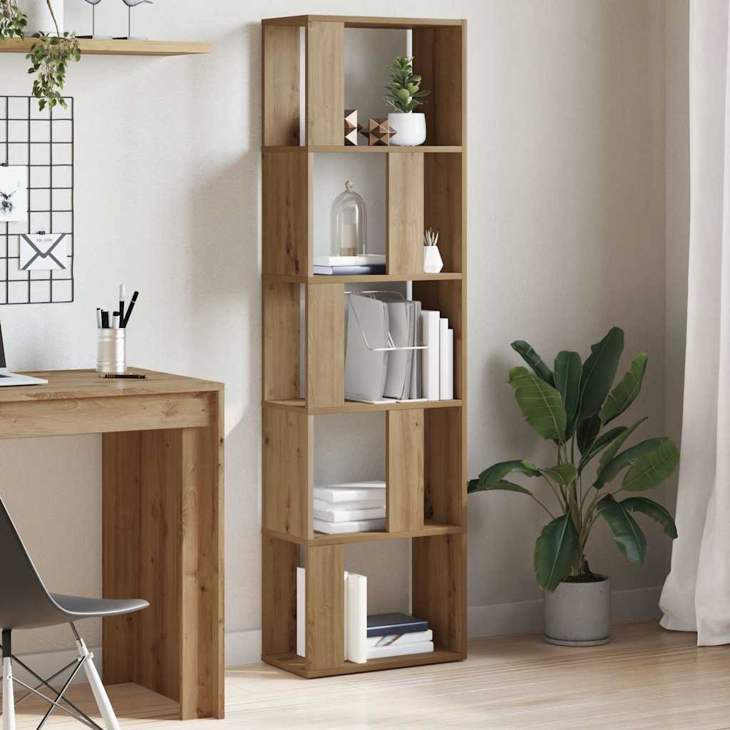 Book Cabinet Artisan Oak 45x24x159 cm Engineered Wood