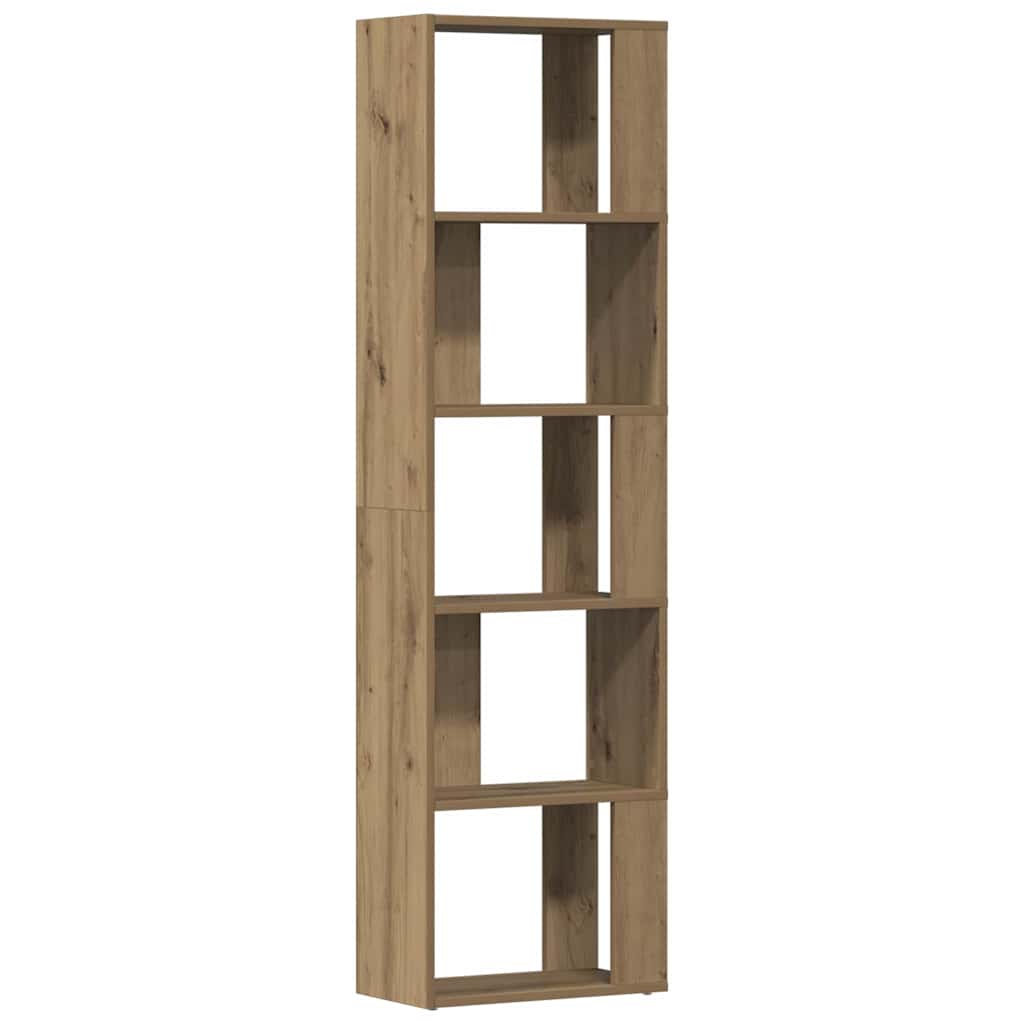 Book Cabinet Artisan Oak 45x24x159 cm Engineered Wood