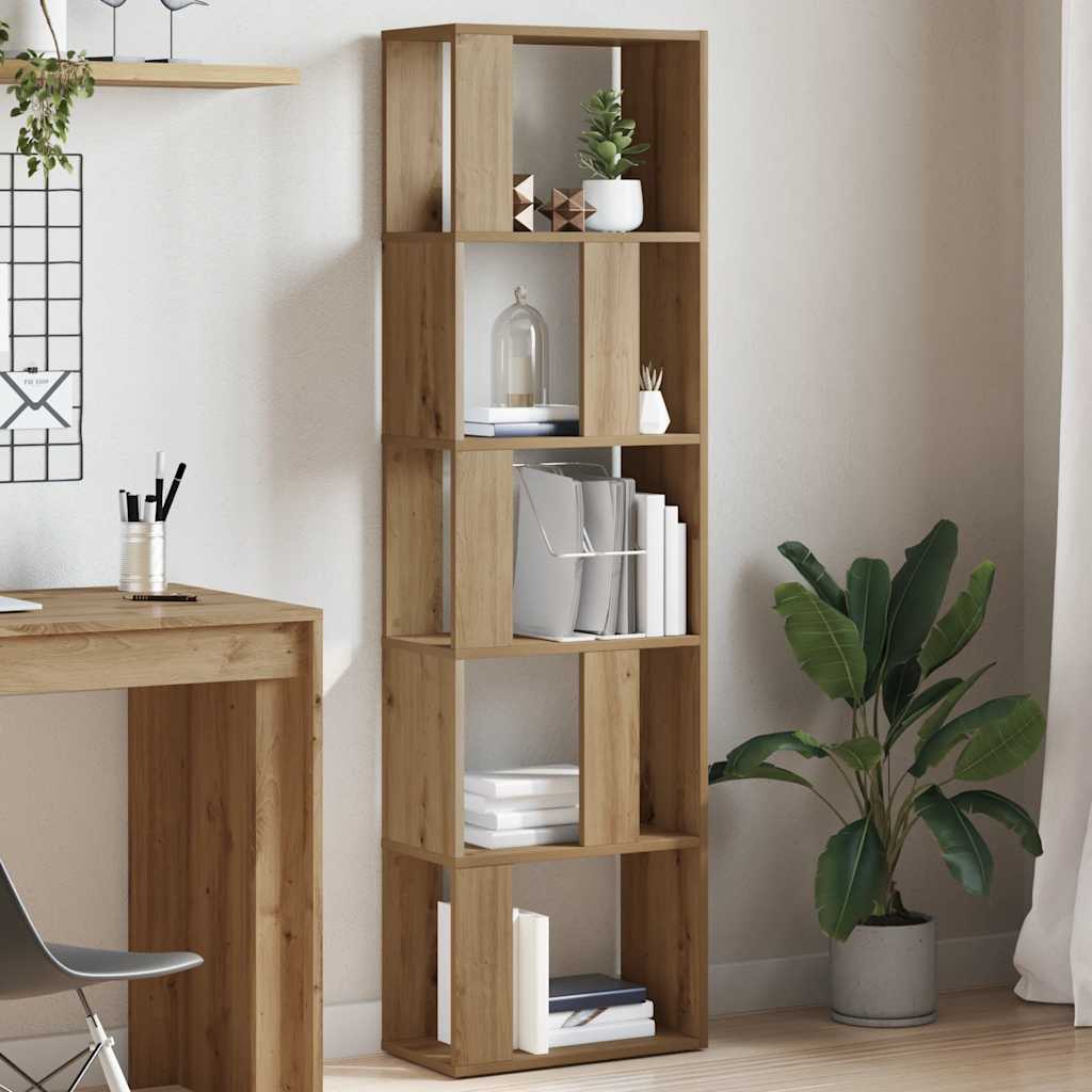 Book Cabinet Artisan Oak 45x24x159 cm Engineered Wood