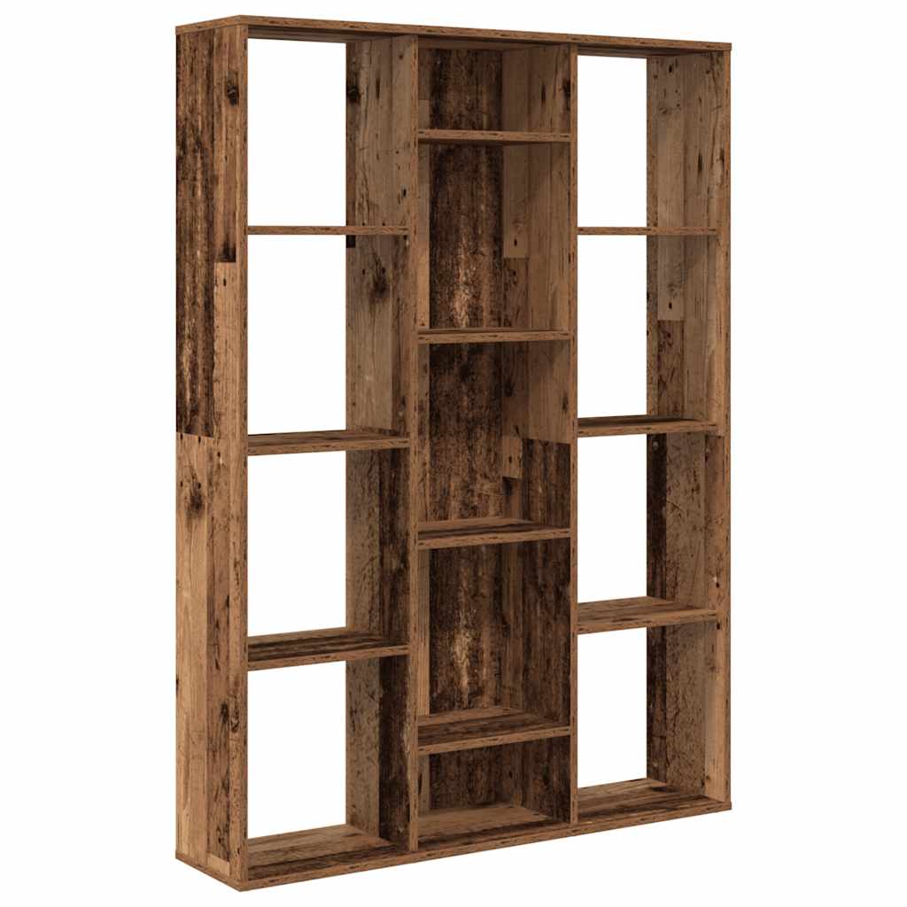 Room Divider/Book Cabinet Old Wood 100x24x140 cm Engineered Wood