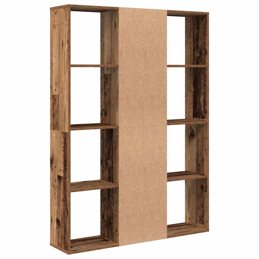 Room Divider/Book Cabinet Old Wood 100x24x140 cm Engineered Wood