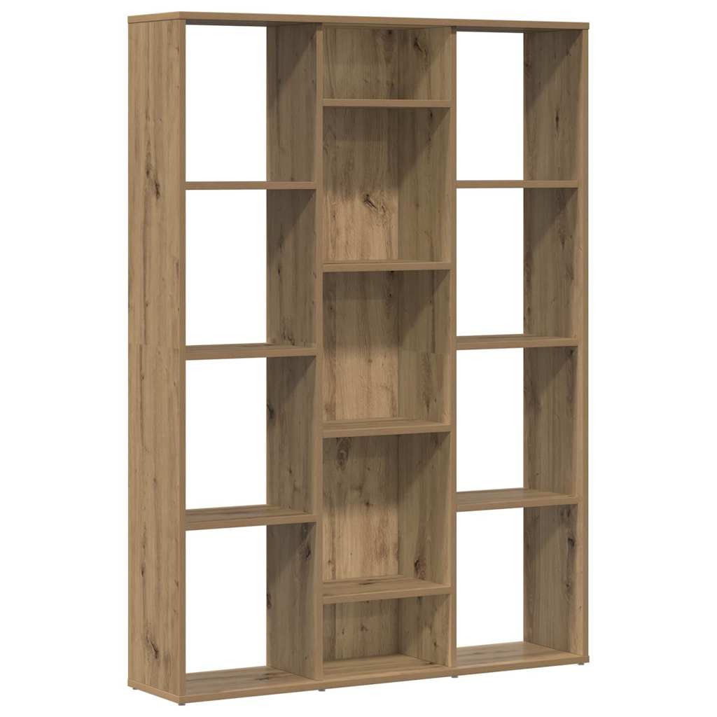 Room Divider/Book Cabinet Artisan Oak 100x24x140 cm Engineered Wood