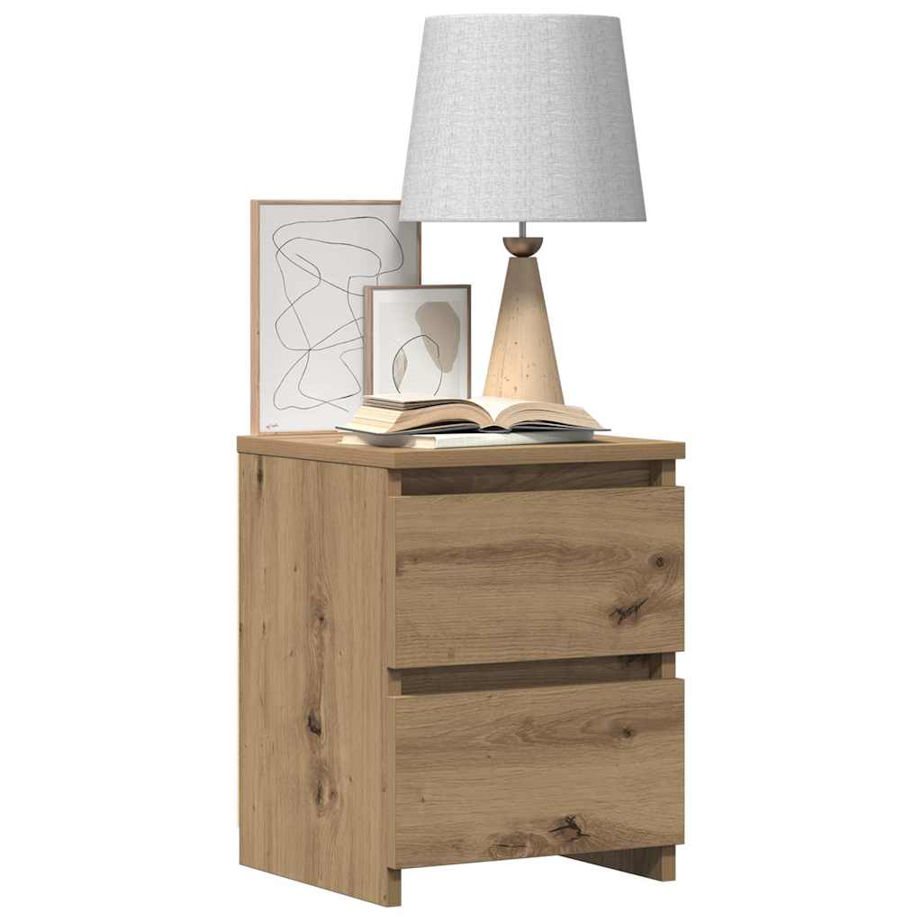 Bedside Cabinet Aritisan Oak 30x30x40 cm Engineered Wood
