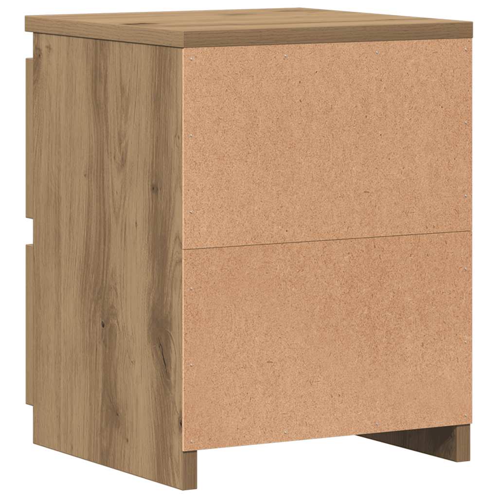 Bedside Cabinet Aritisan Oak 30x30x40 cm Engineered Wood