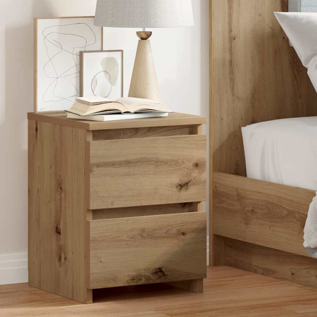 Bedside Cabinet Aritisan Oak 30x30x40 cm Engineered Wood