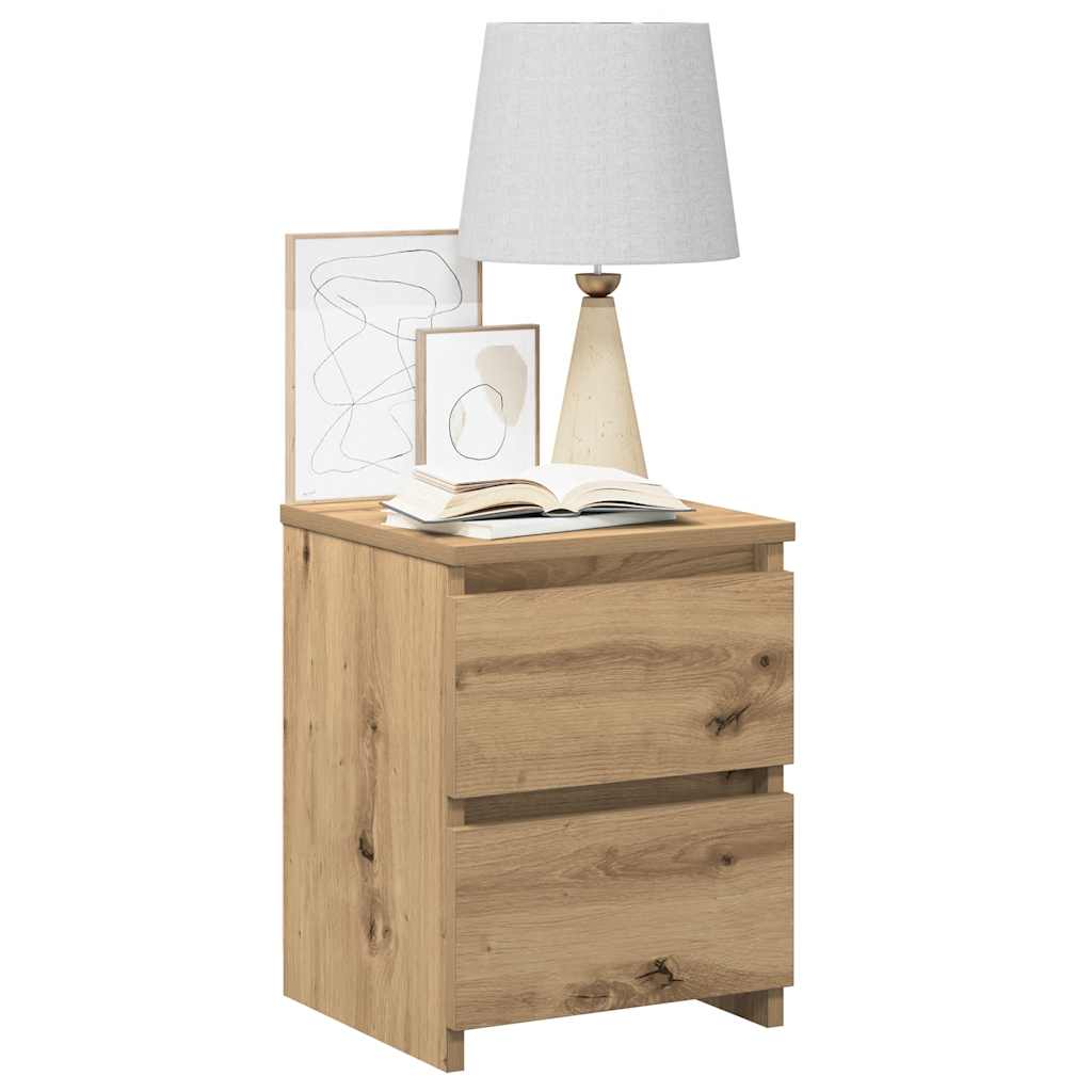 Bedside Cabinets 2 pcs Aritisan Oak 30x30x40 cm Engineered Wood