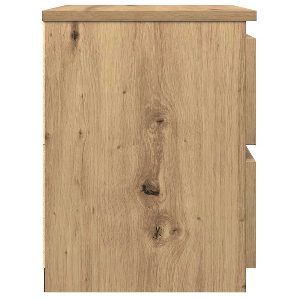 Bedside Cabinets 2 pcs Aritisan Oak 30x30x40 cm Engineered Wood