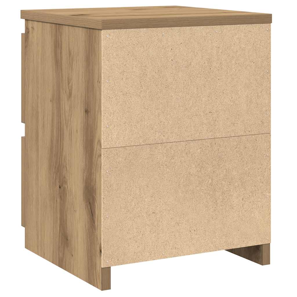 Bedside Cabinets 2 pcs Aritisan Oak 30x30x40 cm Engineered Wood