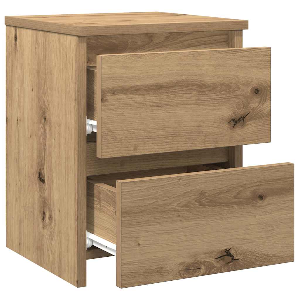 Bedside Cabinets 2 pcs Aritisan Oak 30x30x40 cm Engineered Wood