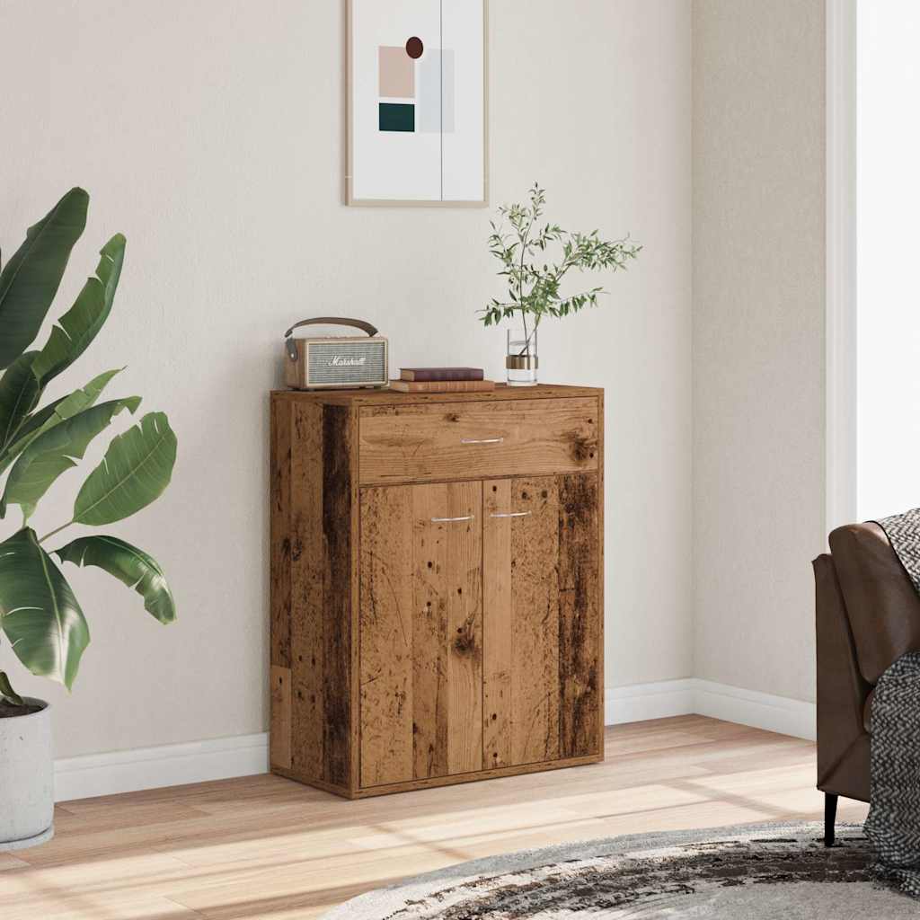 Sideboard Old Wood 60x30x75 cm Engineered Wood