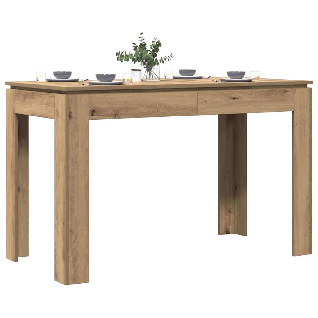 Dining Table Artisan Oak 120x60x76 cm Engineered Wood