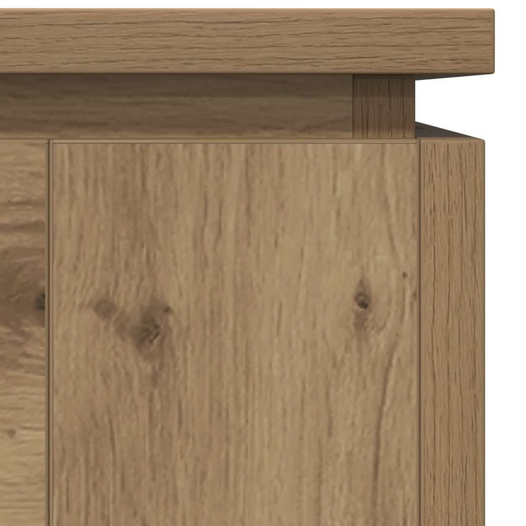 Dining Table Artisan Oak 120x60x76 cm Engineered Wood