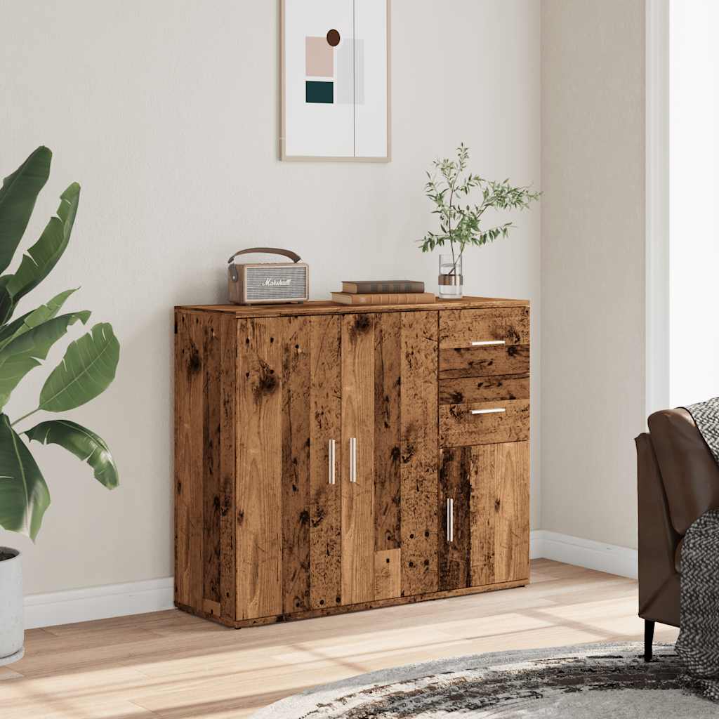 Sideboard Old Wood 91x29.5x75 cm Engineered Wood
