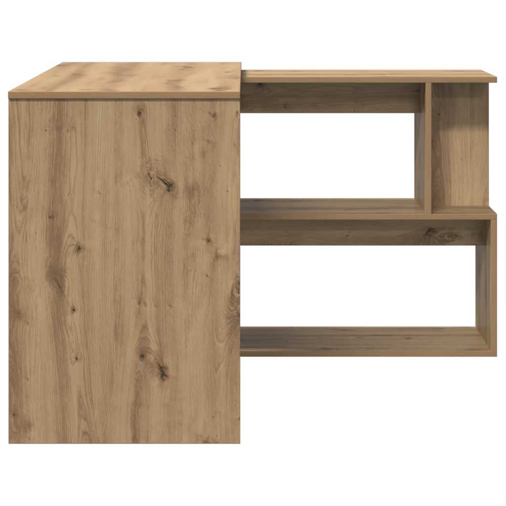 Corner Desk Artisan Oak 200.5x50x76 cm Engineered Wood