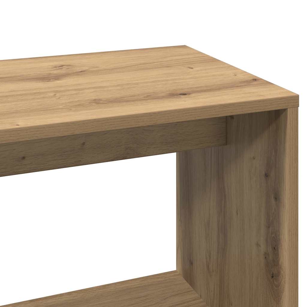 Corner Desk Artisan Oak 200.5x50x76 cm Engineered Wood