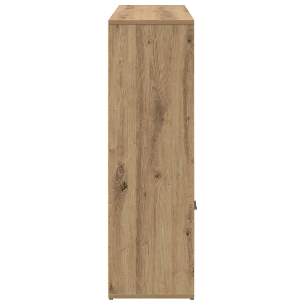 Book Cabinet Artisan Oak 98x29x97.5 cm Engineered Wood