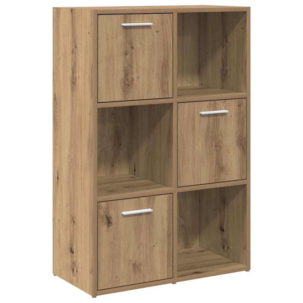 Bookshelf Artisan Oak 60.5x30x90 cm Engineered Wood