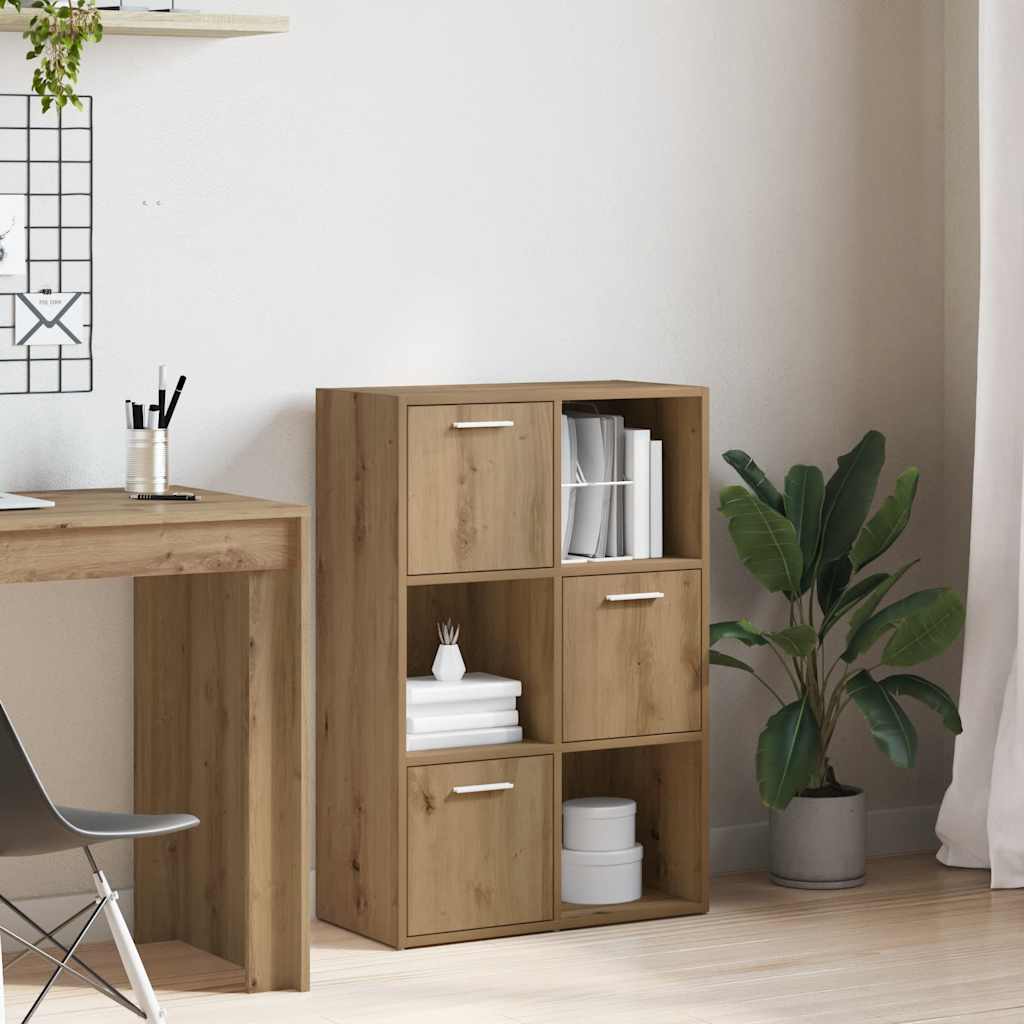 Bookshelf Artisan Oak 60.5x30x90 cm Engineered Wood