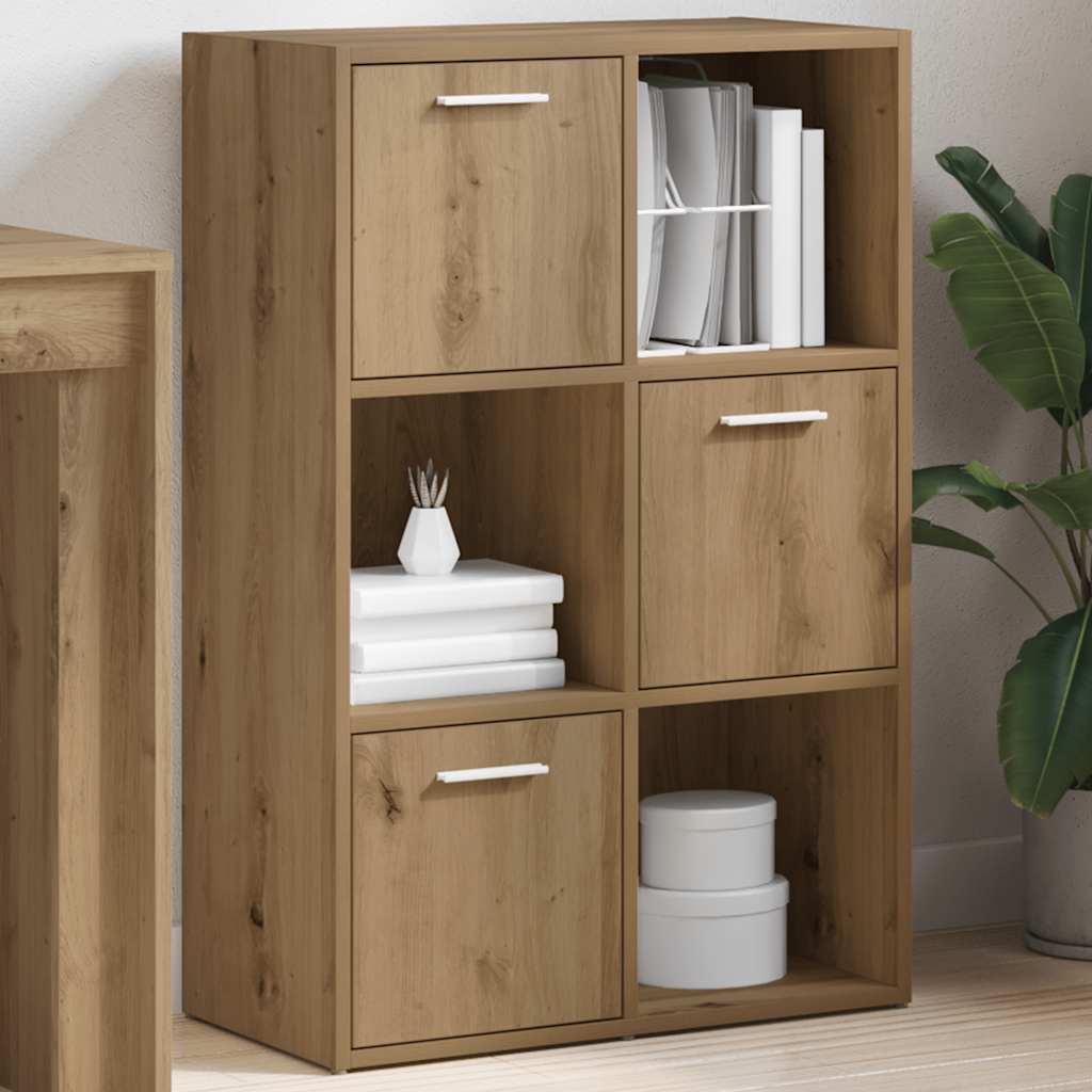 Bookshelf Artisan Oak 60.5x30x90 cm Engineered Wood
