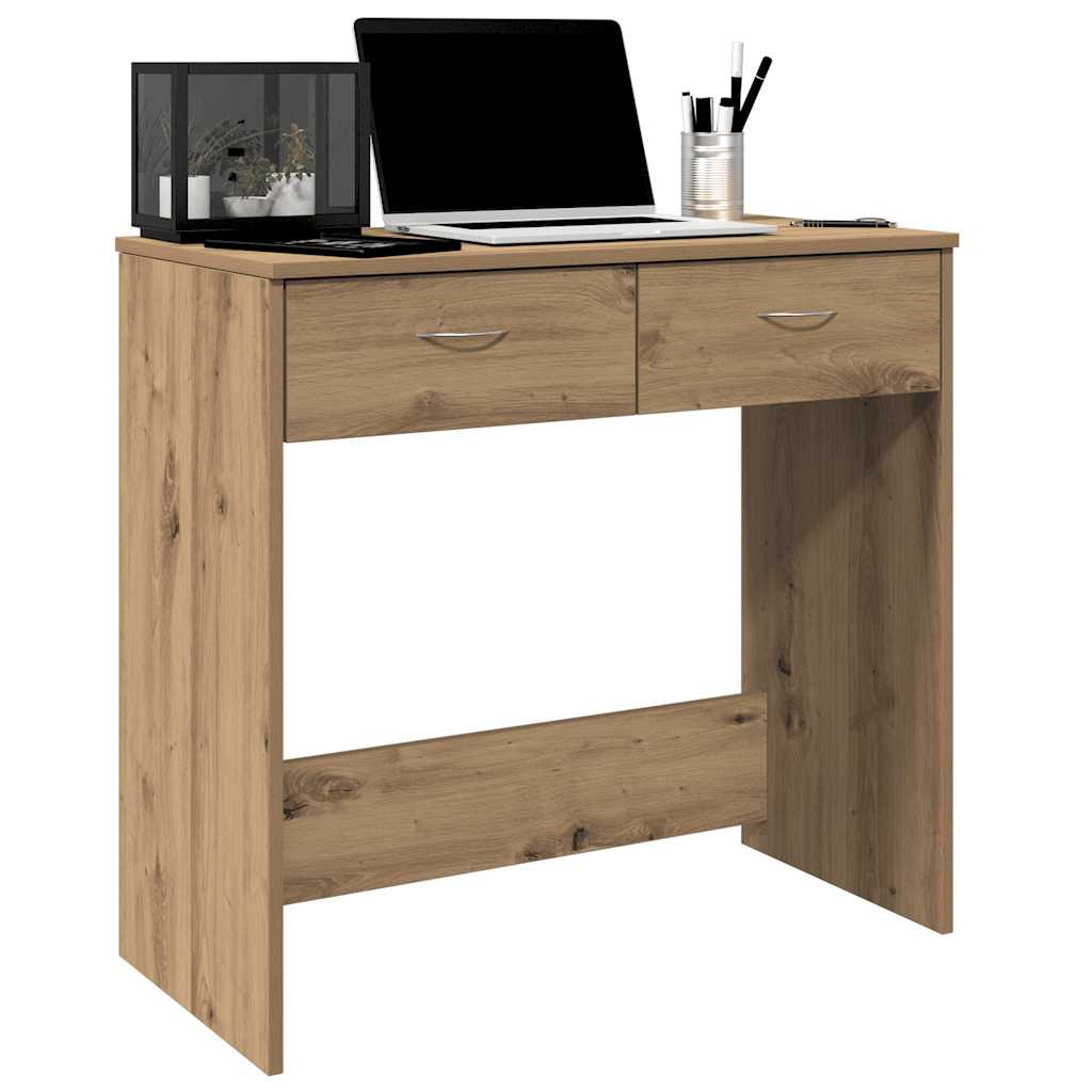 Desk Artisian Oak 80x40x75 cm Engineered Wood