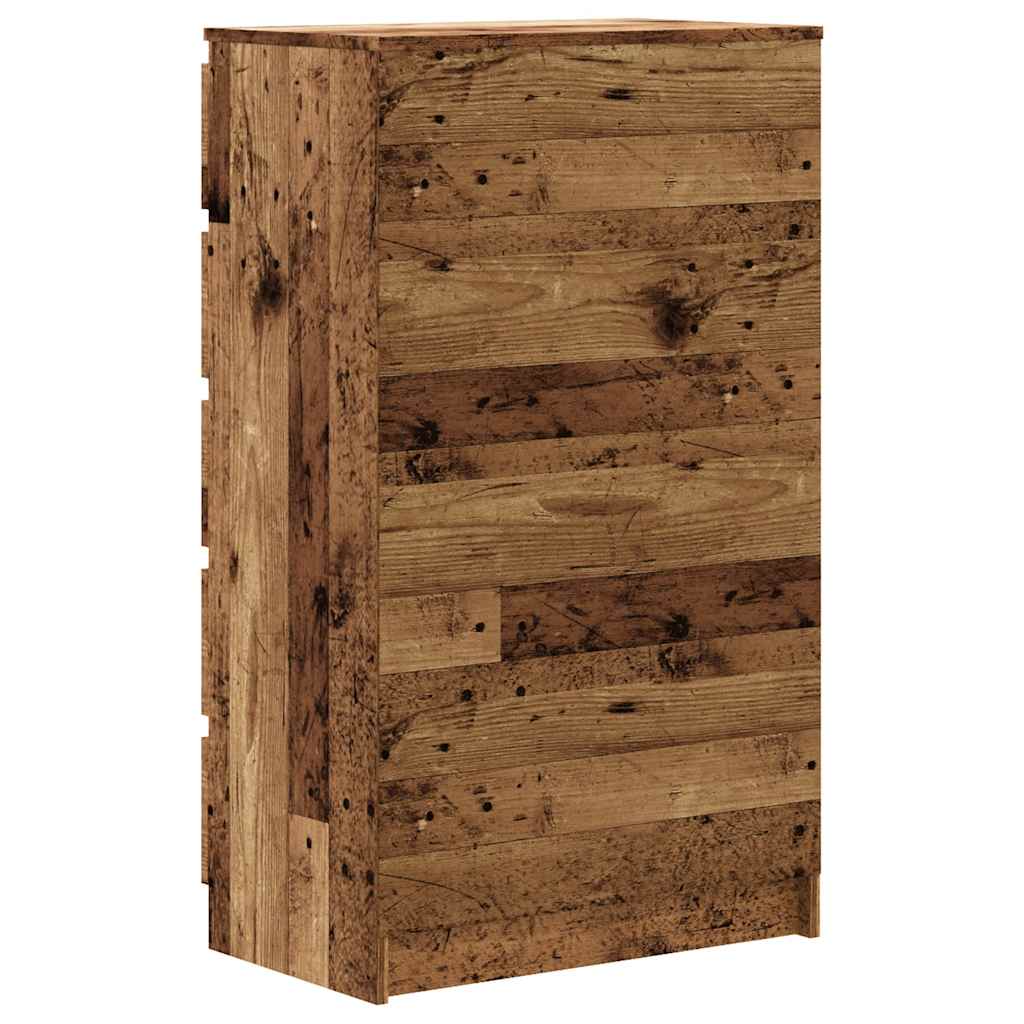 Drawer Cabinet Old Wood 60x36x103 cm Engineered Wood