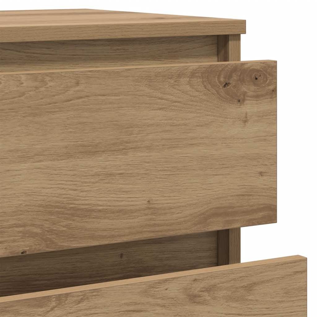 Drawer Cabinet Artisan Oak 60x36x103 cm Engineered Wood