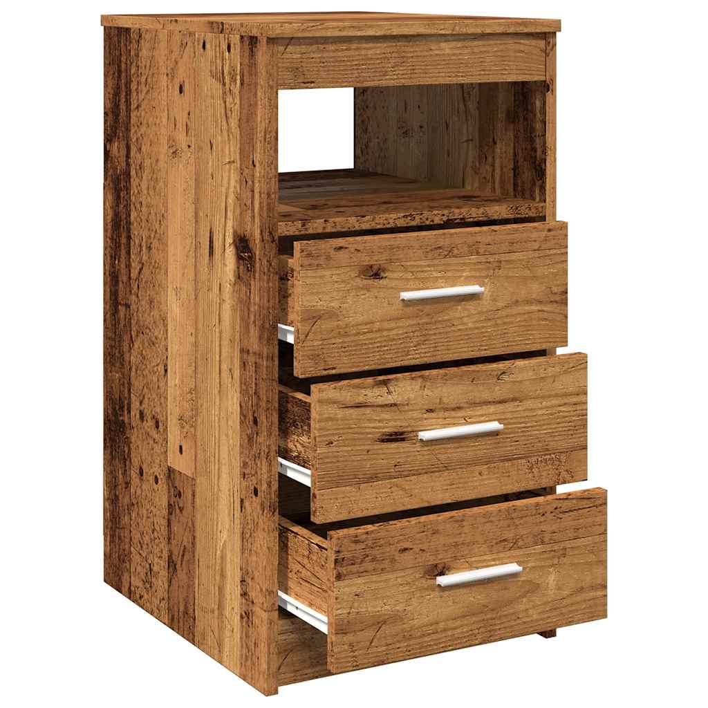 Drawer Cabinet Old Wood 40x50x76 cm Engineered Wood