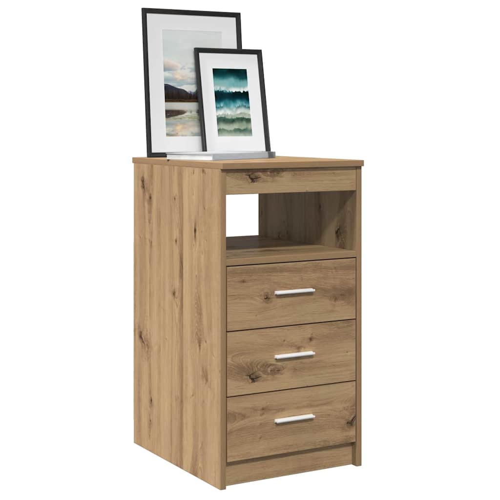 Drawer Cabinet Artisan Oak 40x50x76 cm Engineered Wood