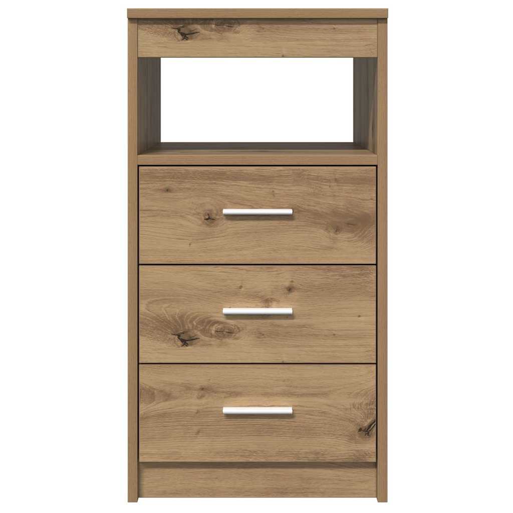 Drawer Cabinet Artisan Oak 40x50x76 cm Engineered Wood
