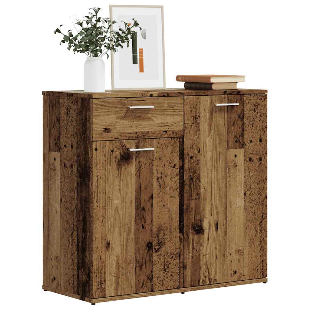 Sideboard Old Wood 80x36x75 cm Engineered Wood