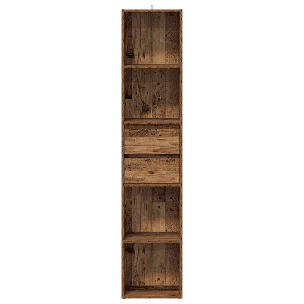 Book Cabinet Old Wood 36x30x171 cm Engineered Wood