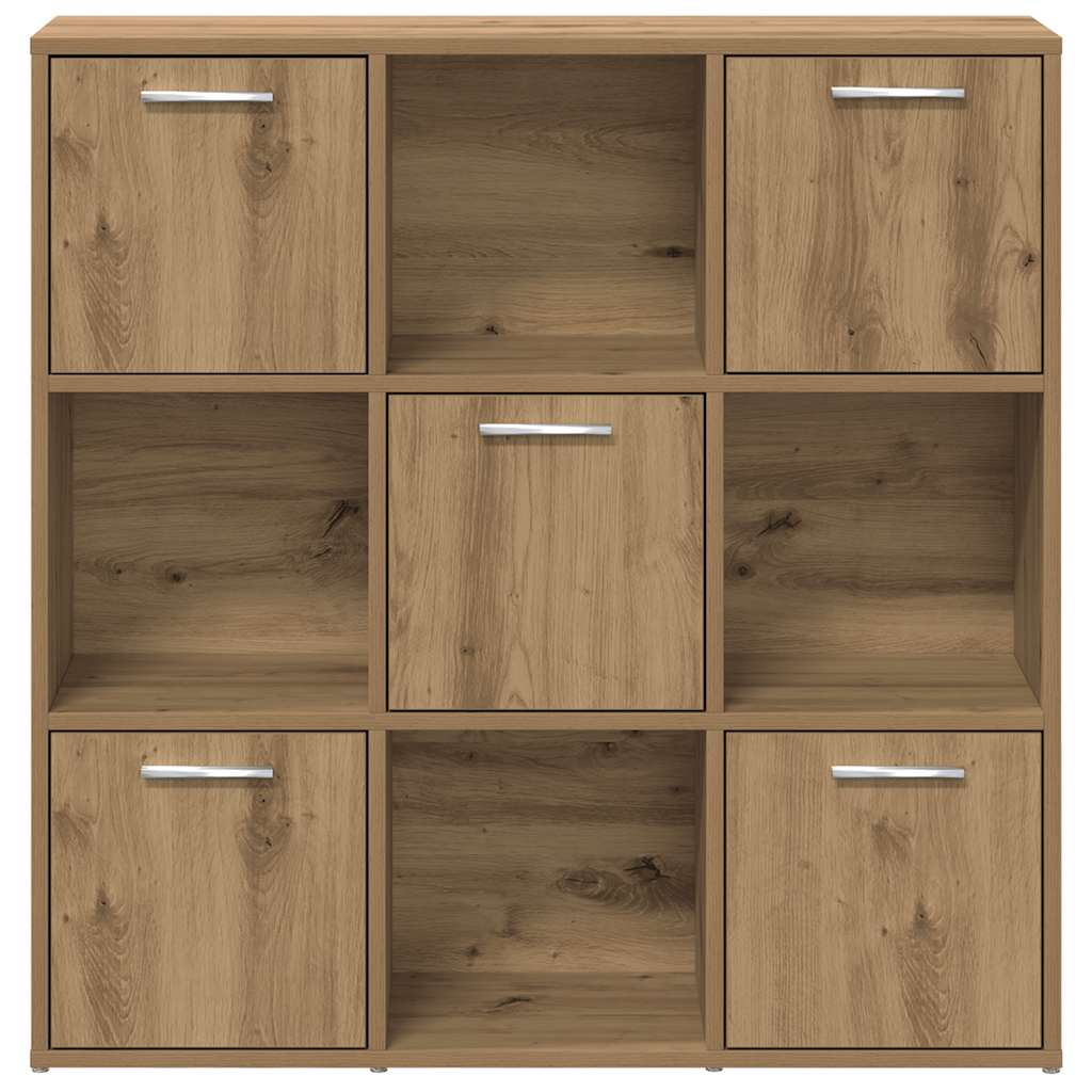 Bookshelf Artisan Oak 90x28x90 cm Engineered Wood