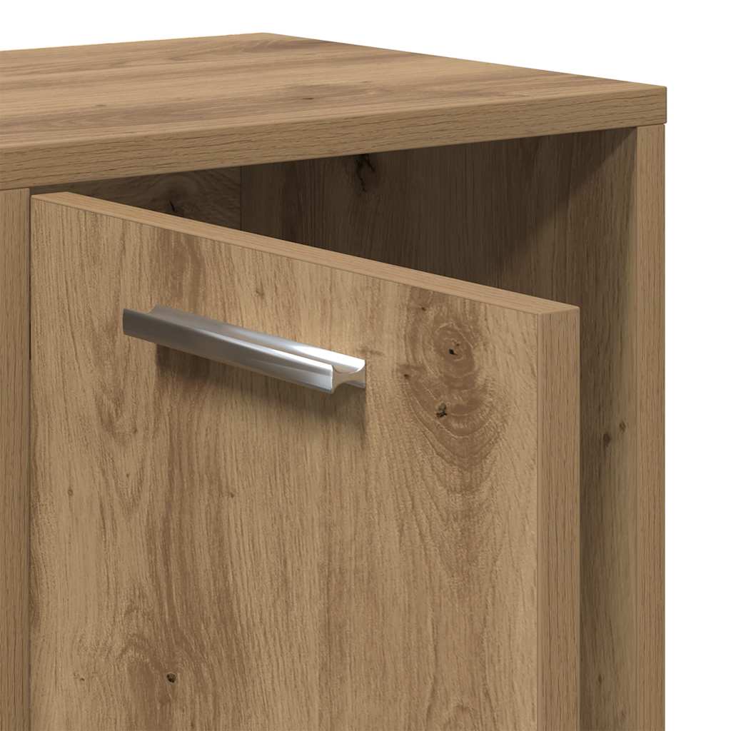 Bookshelf Artisan Oak 90x28x90 cm Engineered Wood