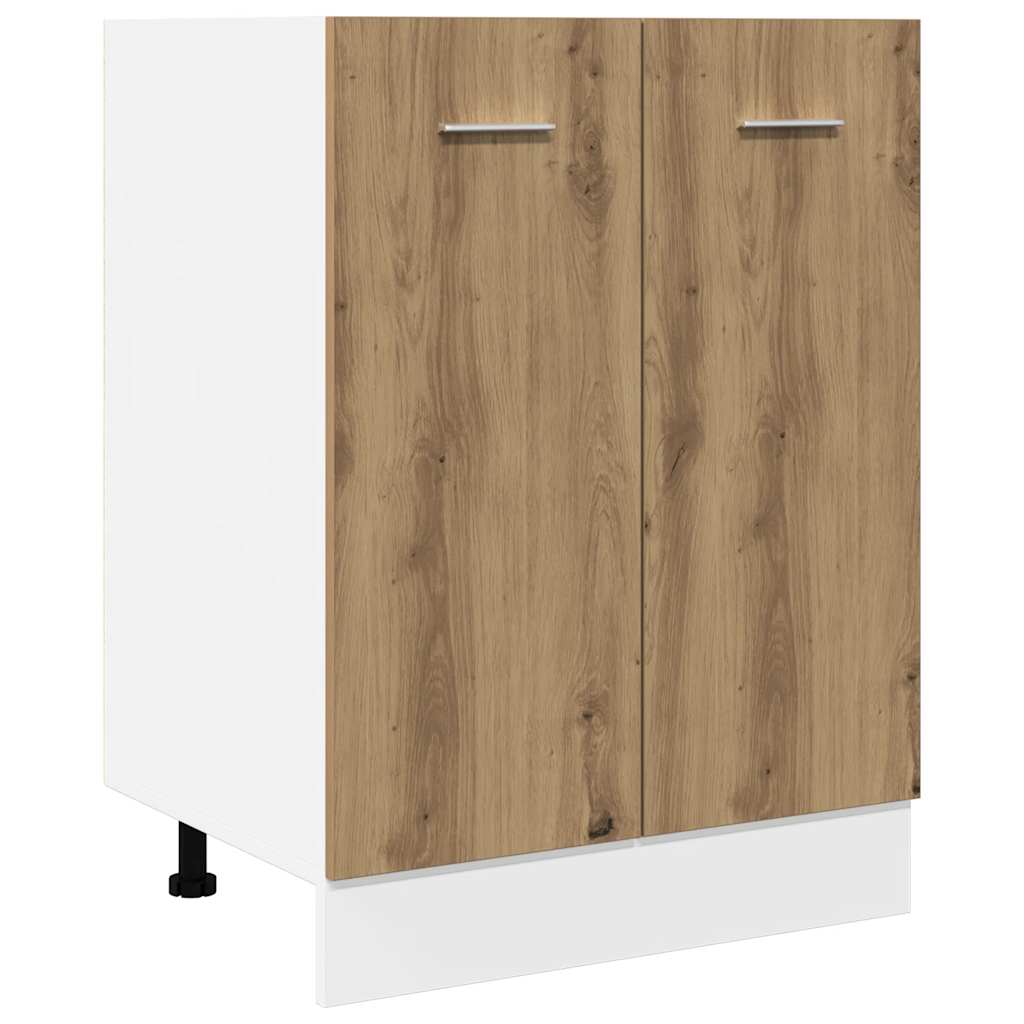 Bottom Cabinet Lyon Artisan Oak 60x46x81.5 cm Engineered Wood