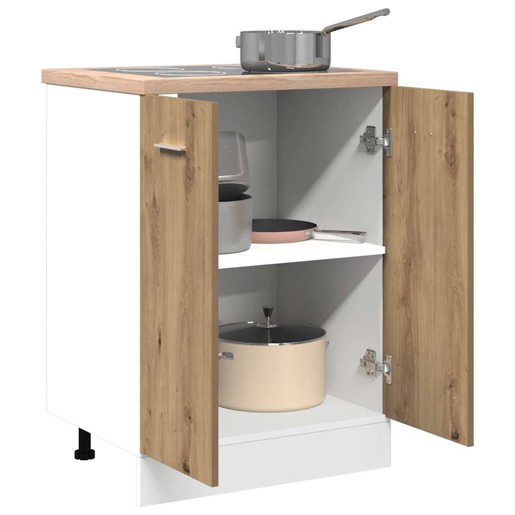 Bottom Cabinet Lyon Artisan Oak 60x46x81.5 cm Engineered Wood