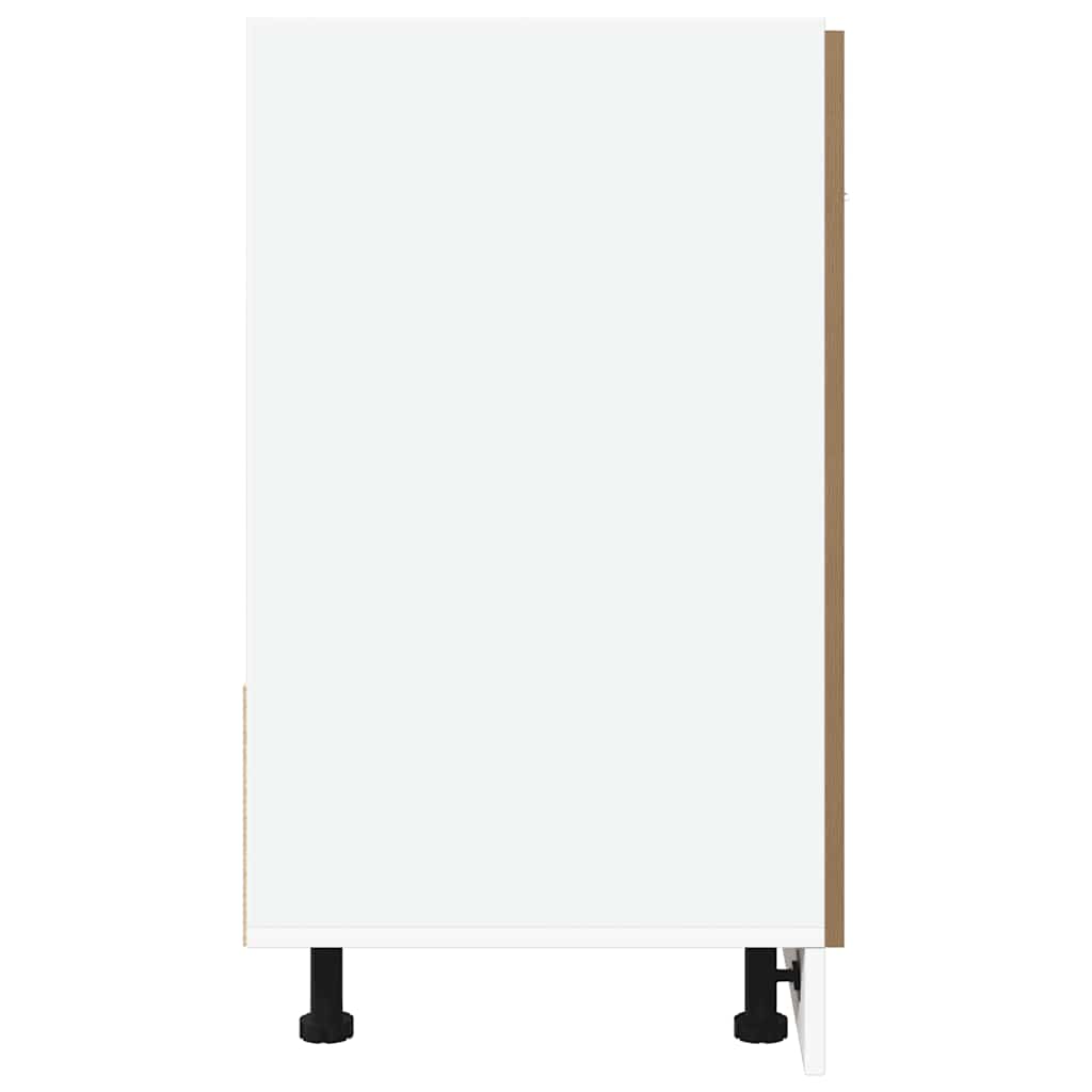 Sink Bottom Cabinet Lyon Artisan Oak 80x46x81.5 cm Engineered Wood