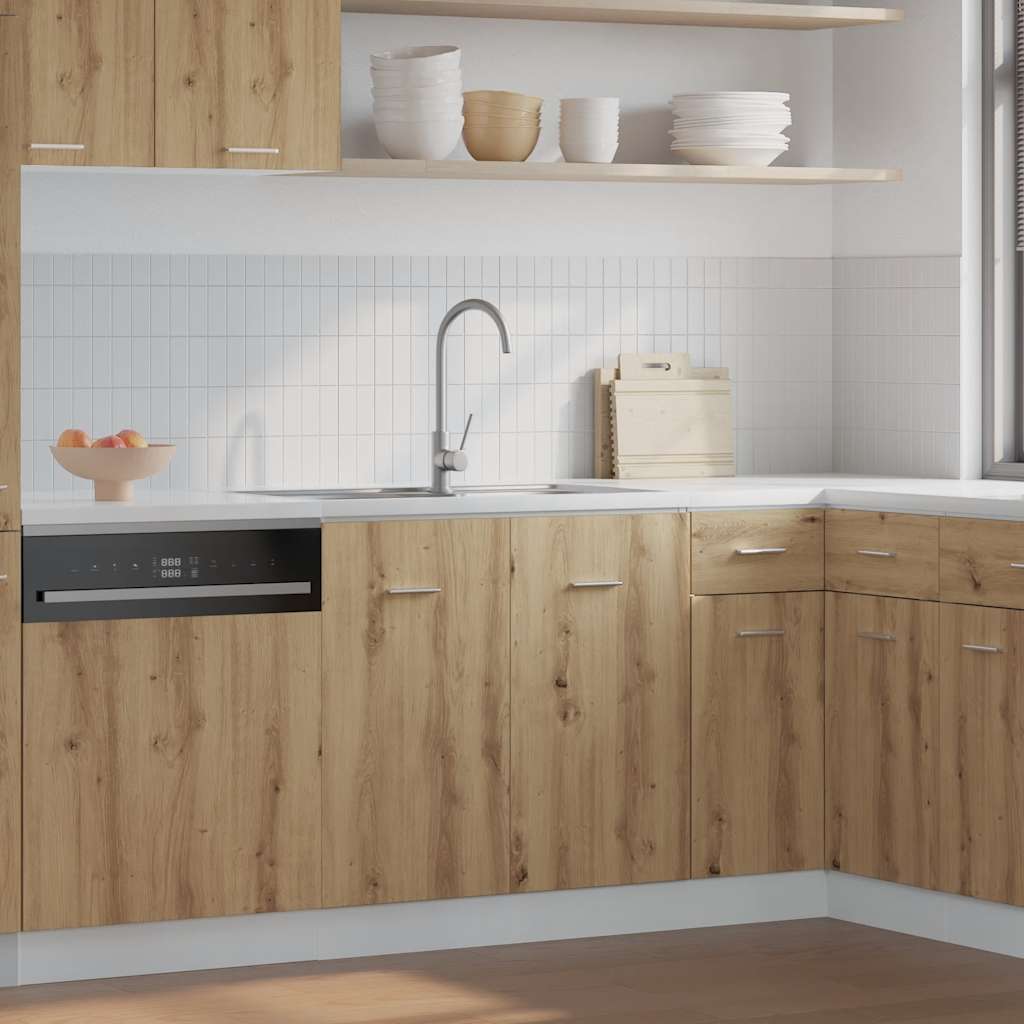 Sink Bottom Cabinet Lyon Artisan Oak 80x46x81.5 cm Engineered Wood