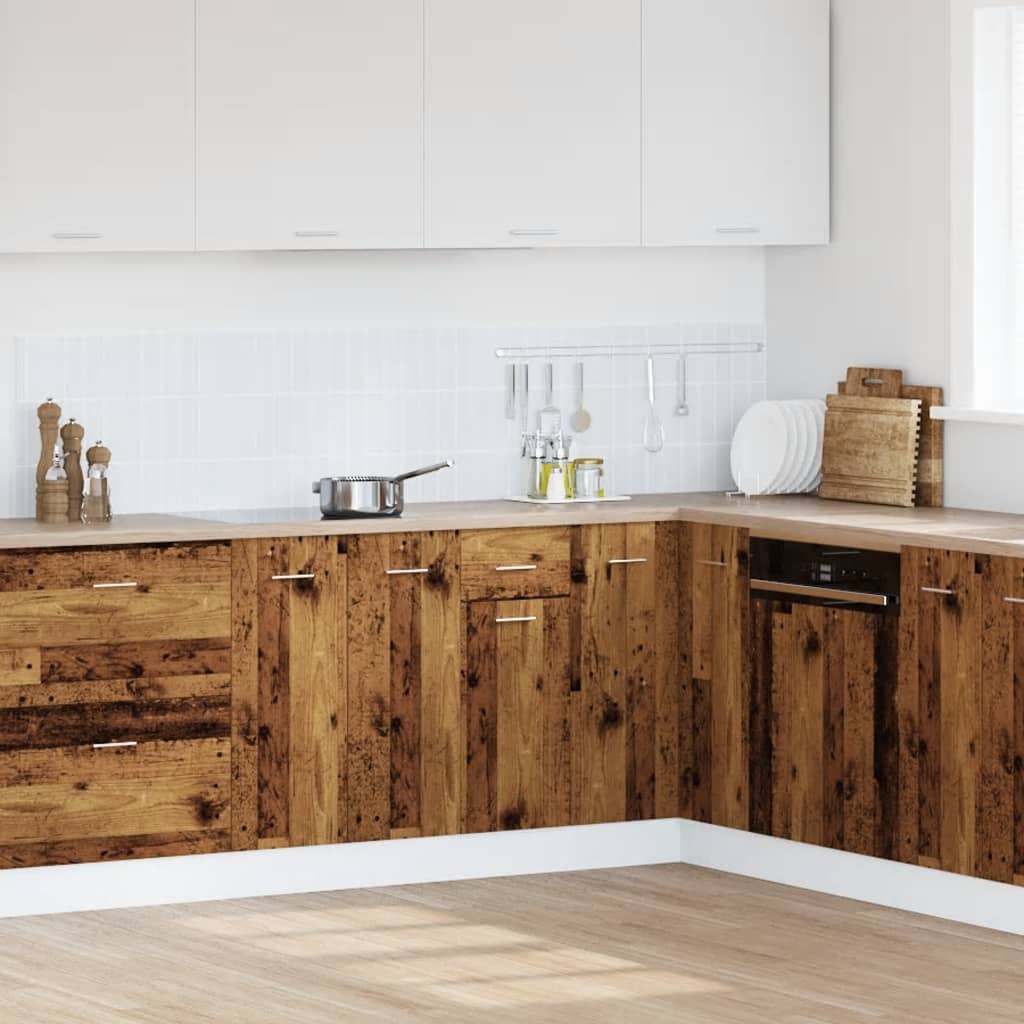 Drawer Bottom Cabinet Lyon Old Wood 30x46x81.5 cm Engineered Wood