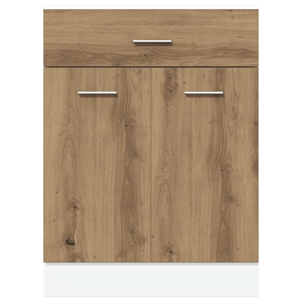 Drawer Bottom Cabinet Lyon Artisan Oak 60x46x81.5 cm Engineered Wood