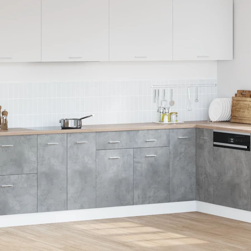 Drawer Bottom Cabinet Lyon Concrete Grey 80x46x81.5 cm Engineered Wood