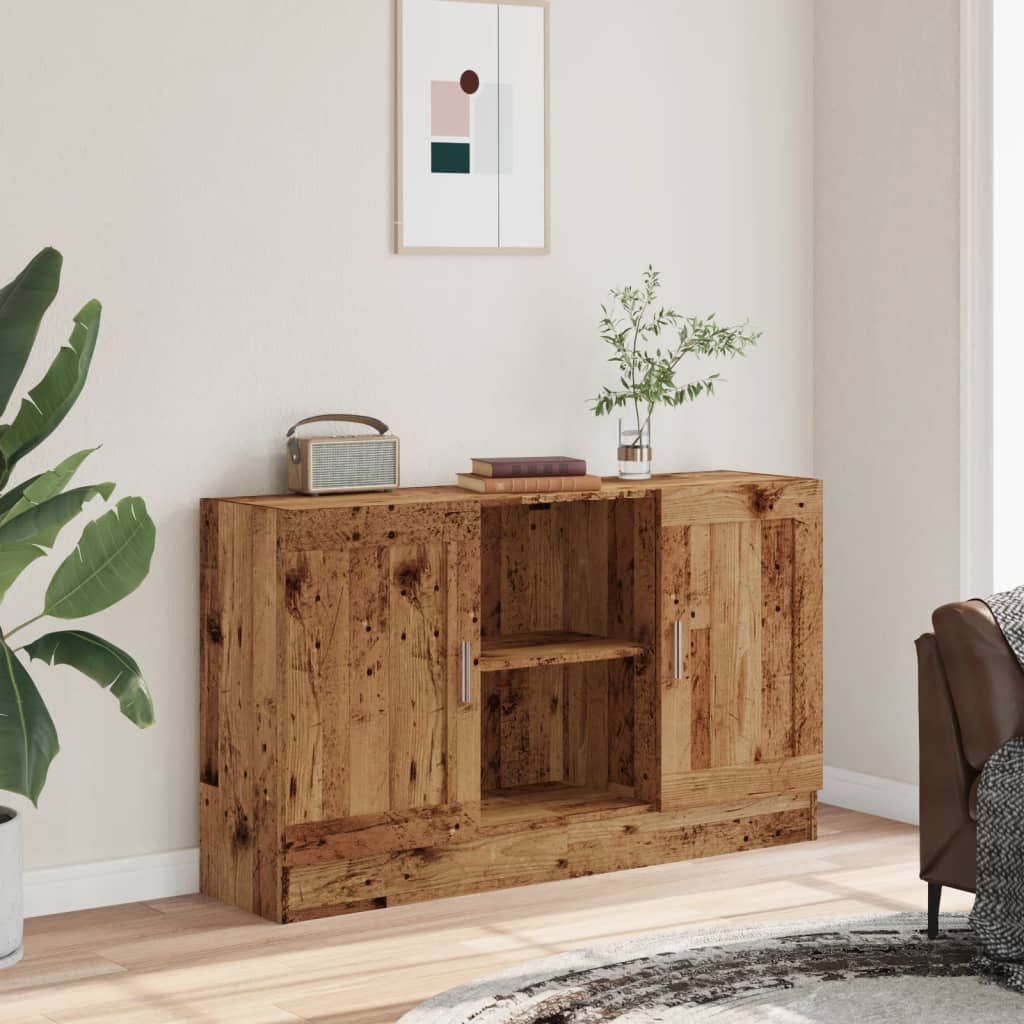Sideboard Old Wood 120x30.5x70 cm Engineered Wood