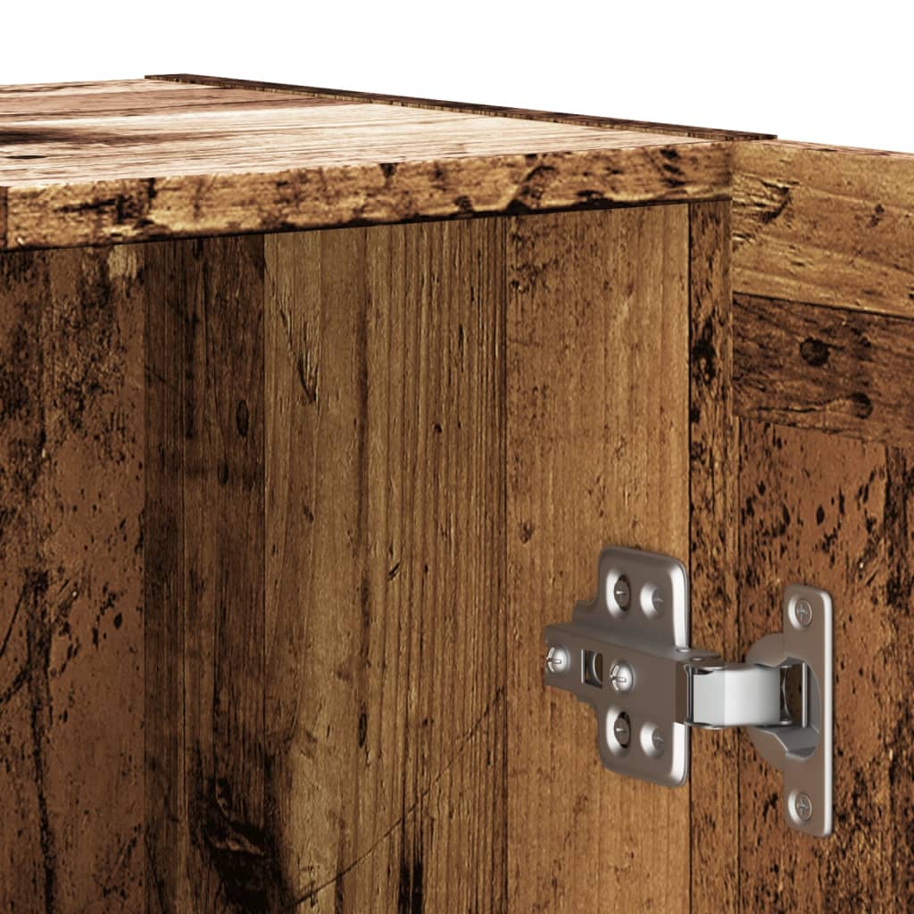 Sideboard Old Wood 120x30.5x70 cm Engineered Wood