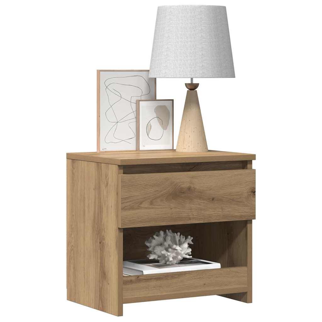 Bedside Cabinets 2 pcs Artisan Oak 40x30x39 cm Engineered Wood
